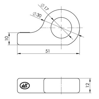 Bar for trailer latch SPP Z-12A x2 stuks