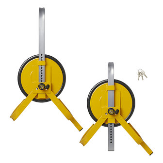 Wheel clamp 13-16 inch with steel disk