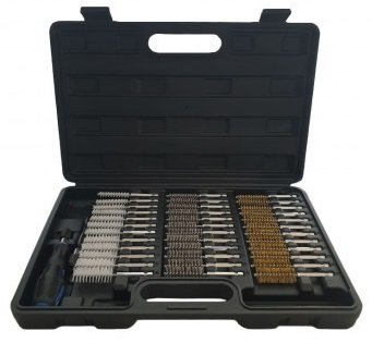 Wire Brush Set Brass Steel &amp; Nylon Rotary Brushes