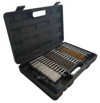 Wire Brush Set Brass Steel &amp; Nylon Rotary Brushes