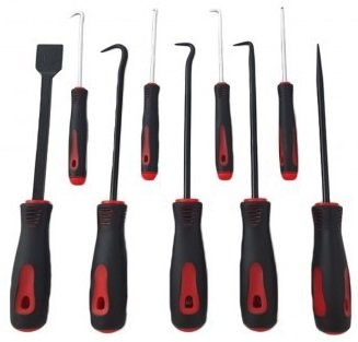 Heavy Duty Pick, Hook &amp; Scraper Set 9pc