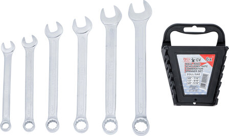 Combination Spanner Set | Inch sizes | 3/8&quot; - 11/16&quot; | 6 pcs.