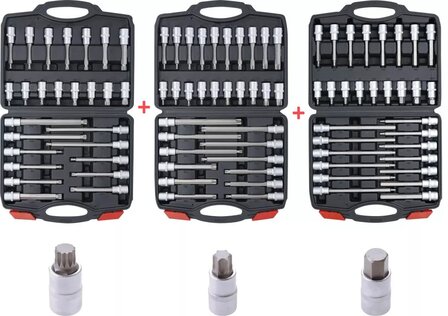 Spline hexagon torx socket set 1/2 88-pcs XXL