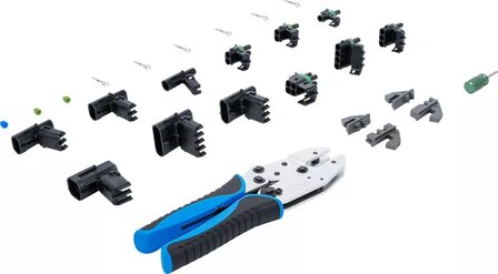 220-piece Crimping Pliers Set with waterproof Delphi&reg; Connector Parts