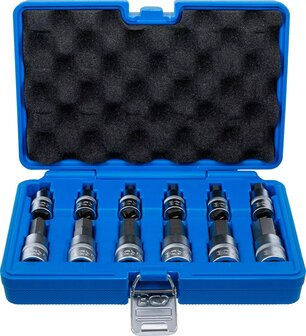 Bit Socket Set | 12.5 mm (1/2) drive | internal Hexagon | 12 pcs.