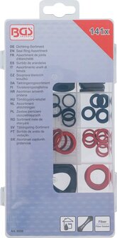 Seal Ring Assortment Rubber and Fibreglass 141 pcs