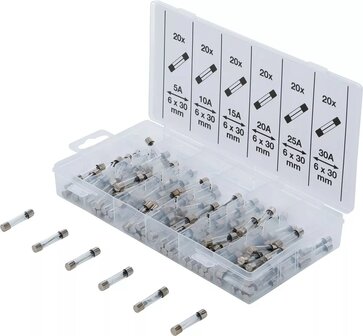 Glass Fuse Assortment 120 pcs.