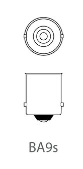 Car bulb 12V 4W BA9s X10 piece