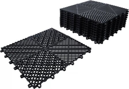 Plastic Tiles-Set Click-System 400 x 400 x 18 mm 10-pcs