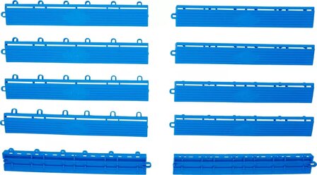 Plastic Tiles Side Frame Set Click-System 400 x 55 x 15 mm 10-pcs