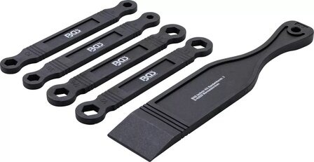 Plastic Double Ring Spanner &amp; Pry Bar Set 5 pcs