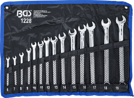 Combination Spanner Set extra long 6 - 19 mm 14 pcs