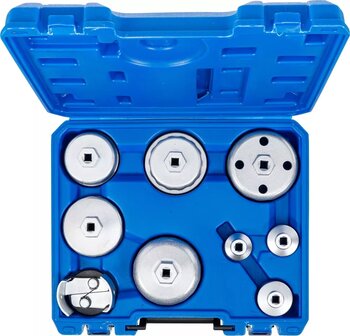 Oil Filter Wrench Set &Oslash; 27 - 88.8 mm 9-pcs