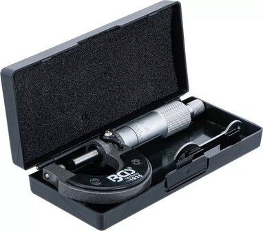 Micrometer in Wooden Case graduation 0.01 mm 0 - 25 mm