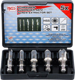 5-piece Screw Extractor Set