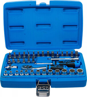 Socket Set, Gear Lock 6.3 mm (1/4) Drive 38 pcs