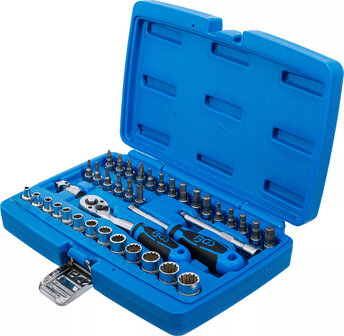 Socket Set, Gear Lock 6.3 mm (1/4) Drive 38 pcs