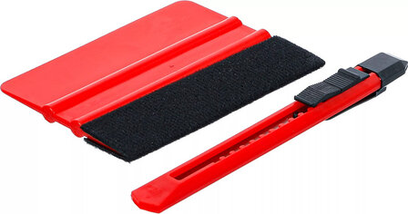 Plastic Squeegee for Plastic Sheet with Felt Edge 2 pcs