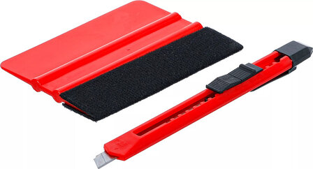 Plastic Squeegee for Plastic Sheet with Felt Edge 2 pcs