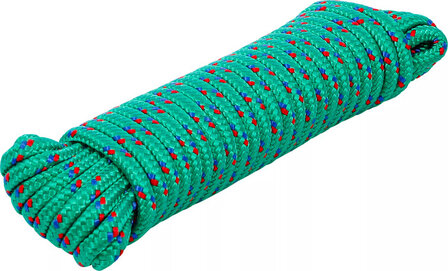 Plastic Rope / All-Purpose Rope 6 mm x 10 m green