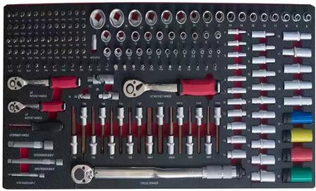 Tool trolley XXL 300-piece with steel top