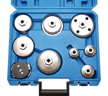 Oil Filter Wrench Set &Oslash; 27 - 88.8 mm 9-pcs