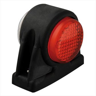 Outline marker lamp 12/24V red/white 101x82mm LED