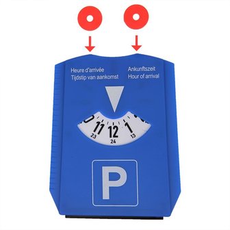 Parking disc NLD/DE/F/GB with ice scraper