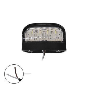 Number plate lamp 12/24V 70x42mm LED