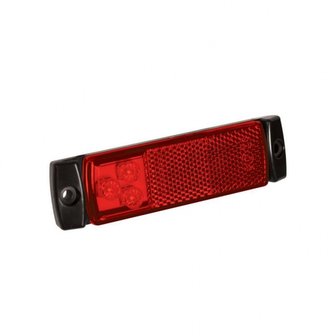 Front position lamp 12/24V red 126x30mm LED