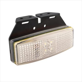 Front position lamp 12/24V white 110x40mm LED with holder