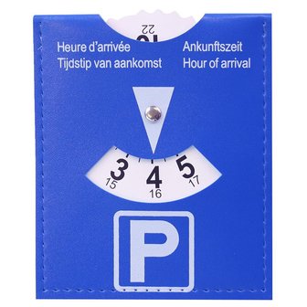 Parking disc in polybag