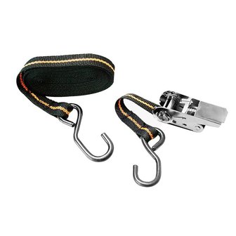 Tie down strap with ratchet + 2 hooks 5 meter