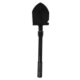 Folding shovel with pouch