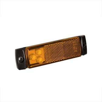 Side marker lamp 12/24V amber 126x30mm LED