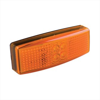 Side marker lamp 12/24V amber 110x40mm LED