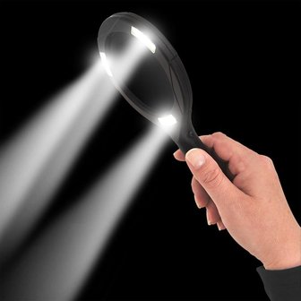 Magnifying glass with COB LED light