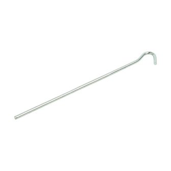 Tent peg 22cm metal with open eyelet x2 stuks