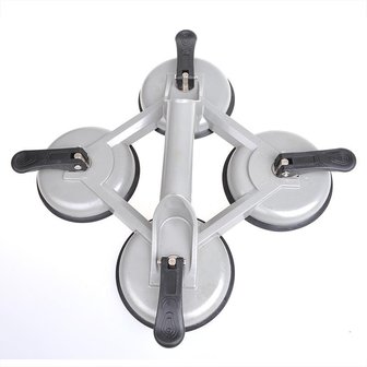 Vacuum lifter aluminium with 4 suction cups