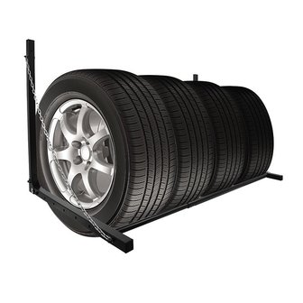 Tire rack wall mounted