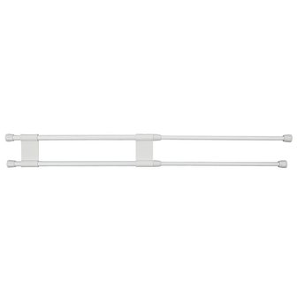 Double cupboard bar extendible 41-71cm