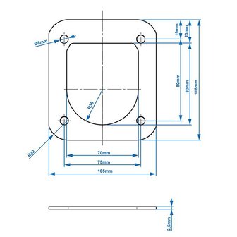 Backing plate SPP PW-01