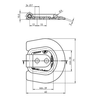 Cargo lashing anchor SPP UP-03B