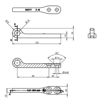 Bar for trailer latch SPP Z-16