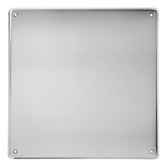 Rear warning sign aluminium 50x50cm for Spain V20