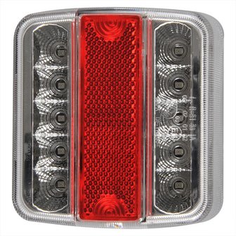 Rear lamp 4 function 98x105mm 14LED with 5-pin EC