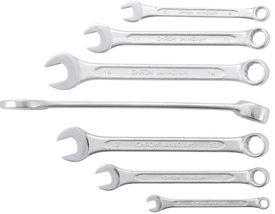 Combination Spanner Set 6 - 17 mm 7 pcs