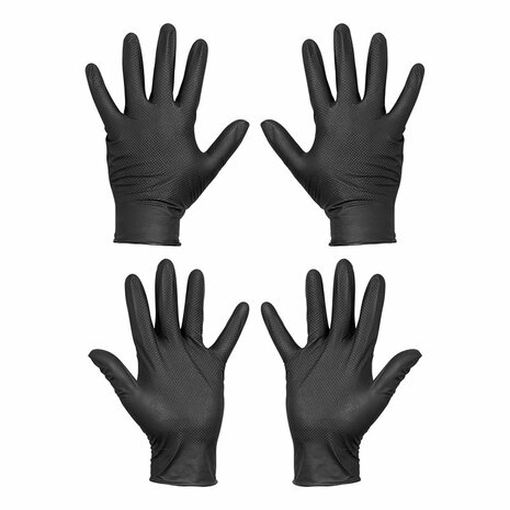 Gripp-It nitrile gloves L 4 pieces on card