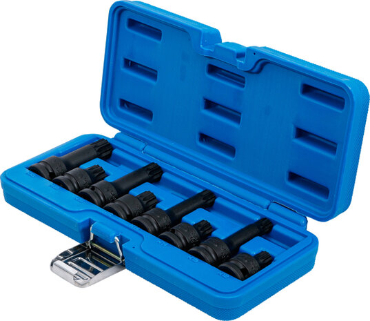 Impact Bit Socket Set (1/2) drive Spline 8 pcs