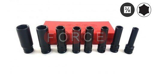 3/8 Impact deep socket set 8pc